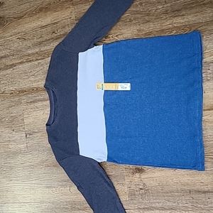 THEREABOUTS BRAND BOYS BLUE THERMAL LONG SLEEVE SHIRT SIZE LARGE 14/16